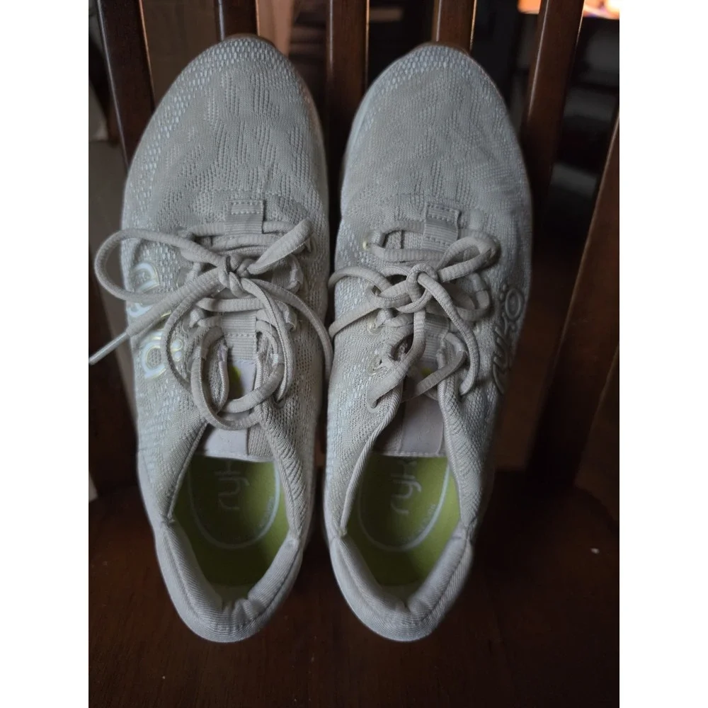 Ryka Devotion X Women's Beige Mesh Lace Up Athletic Sneakers Size 7